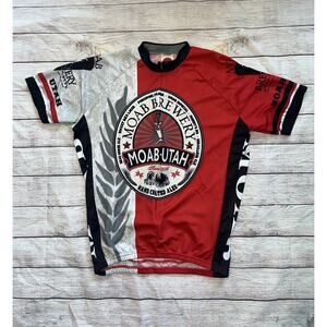 World Jerseys M Cycling Jersey Moab Utah Red XL B3